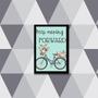 Imagem de Quadro Keep Moving Forward 33X24Cm - Com Vidro Moldura Preta