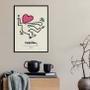 Imagem de Quadro Keith Haring - The Love 33x24cm - com vidro