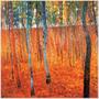 Imagem de Quadro Klimt Beech Forest Tela No Chassi 40X40Cm