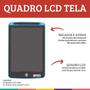 Imagem de Quadro Lcd Azul Lousa Mágica Tela 21cm Lembretes Dm Toys