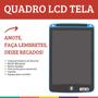 Imagem de Quadro Lcd Azul Lousa Mágica Tela 21cm Lembretes Dm Toys