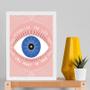 Imagem de Quadro Lei Da Atração -Visualize A Vida 33X24Cm - Com Vidro