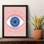 Imagem de Quadro Lei Da Atração -Visualize A Vida 33X24Cm - Com Vidro