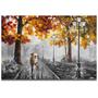 Imagem de Quadro Leonid Afremov Casal Arvore amarela 60x40 Sala Quarto