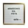 Imagem de Quadro Letreiro Decorativo Dourado Letter Board 145 Letras