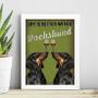 Imagem de Quadro Life Is Better With A Dachshund 24X18Cm - Com Vidro