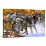 Imagem de Quadro Lobos Paisagem decorativo Tela em Tecido