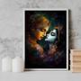 Imagem de Quadro Lord Radha Krishna Love 33X24Cm - Com Vidro Branca