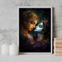 Imagem de Quadro Lord Radha Krishna love 33x24cm - com vidro