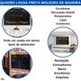 Imagem de Quadro Lousa Negro Escolar Moldura de Madeira pinus 60 X 40 Cm Ensino aulas planejar organizar-se