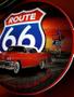 Imagem de Quadro Luminoso Decorativo Route 66 Carro retrô Vintage Led Bivolt Bar Boteco Churrasqueira Garagem