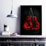 Imagem de Quadro Luva De Boxe Vermelha 24X18Cm - Com Vidro