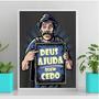 Imagem de Quadro Madruga Deus Ajuda Quem Cedo 45x34cm - Com Vidro