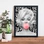 Imagem de Quadro Marilyn Chiclete Estampado 45x34cm - com vidro