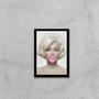 Imagem de Quadro Marilyn Monroe Chicletes 45X34Cm Com Vidro Preta
