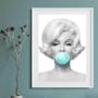 Imagem de Quadro Marilyn Monroe Green Bubble Gum 60X48Cm