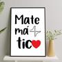 Imagem de Quadro Matemática Matemático Profissões Decorativo 28x40cm