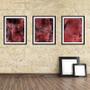 Imagem de Quadro mdf 30x66 abstrato formas abstratas mod 130