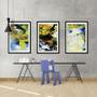 Imagem de Quadro mdf 68x126 abstrato formas abstratas mod 36