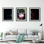 Imagem de Quadro mdf preto 68x126 universo colorido mod 192