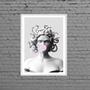Imagem de Quadro Medusa Bubble Gum 33x24cm - com vidro