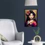 Imagem de Quadro Menina Gueixa 24x18cm - com vidro