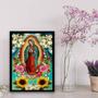 Imagem de Quadro Mexicano Nossa Senhora De Guadalupe 24x18cm - com vidro