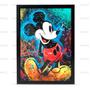 Imagem de Quadro Mickey Grafite Colorido Moldura e Vidro