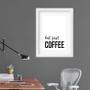 Imagem de Quadro Minimalista But First Coffee - 60X48Cm