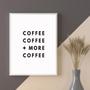 Imagem de Quadro Minimalista Café - More Coffee 33X24Cm - Com Vidro