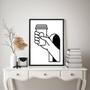 Imagem de Quadro Minimalista Copo Café 45X34Cm - Com Vidro