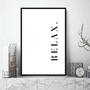 Imagem de Quadro Minimalista Relax 33X24Cm - Com Vidro