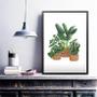 Imagem de Quadro Minimalista Vaso De Plantas 33X24Cm - Com Vidro