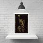 Imagem de Quadro Místico Mulher Cogumelo 45X34Cm - Com Vidro