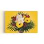 Imagem de Quadro Mix De Flores Amarelo Decorativo Canvas 60X40Cm