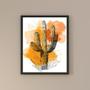 Imagem de Quadro Moderno Abstrato Cacto 45X34Cm - Com Vidro
