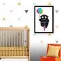 Imagem de Quadro Monstrinho com Balão 33x24cm - com vidro