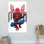 Imagem de Quadro Mosaico Homem Aranha 3 Peças Para Decoração de Ambientes