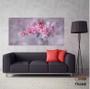 Imagem de Quadro Mosaico Para Sala Hall Rosas Flores-rosa Romance Flor 120x60