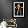 Imagem de Quadro Mulher Dourada Com Preto - 60X48Cm
