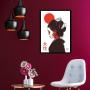 Imagem de Quadro Mulher Japonesa 24X18Cm - Com Vidro