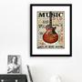 Imagem de Quadro Music Guitarra - 60x48cm