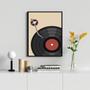 Imagem de Quadro Music Poster- Record 33X24Cm