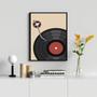 Imagem de Quadro Music Poster- Record 33x24cm