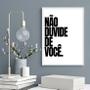 Imagem de Quadro Não Duvide De Você 24x18cm - com vidro