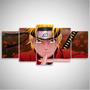 Imagem de Quadro Naruto Uzumaki Mosaico 5 Peças decorativo