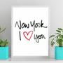 Imagem de Quadro New York - I Love You 24X18Cm - Com Vidro