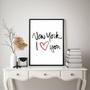Imagem de Quadro New York - I Love You 24X18Cm - Com Vidro