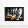 Imagem de Quadro New York Táxi Amarelo Foto Moldura Preta 22x32cm