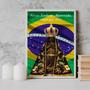 Imagem de Quadro Nossa Senhora Aparecida Rogai Por Nós 24x18cm - com vidro